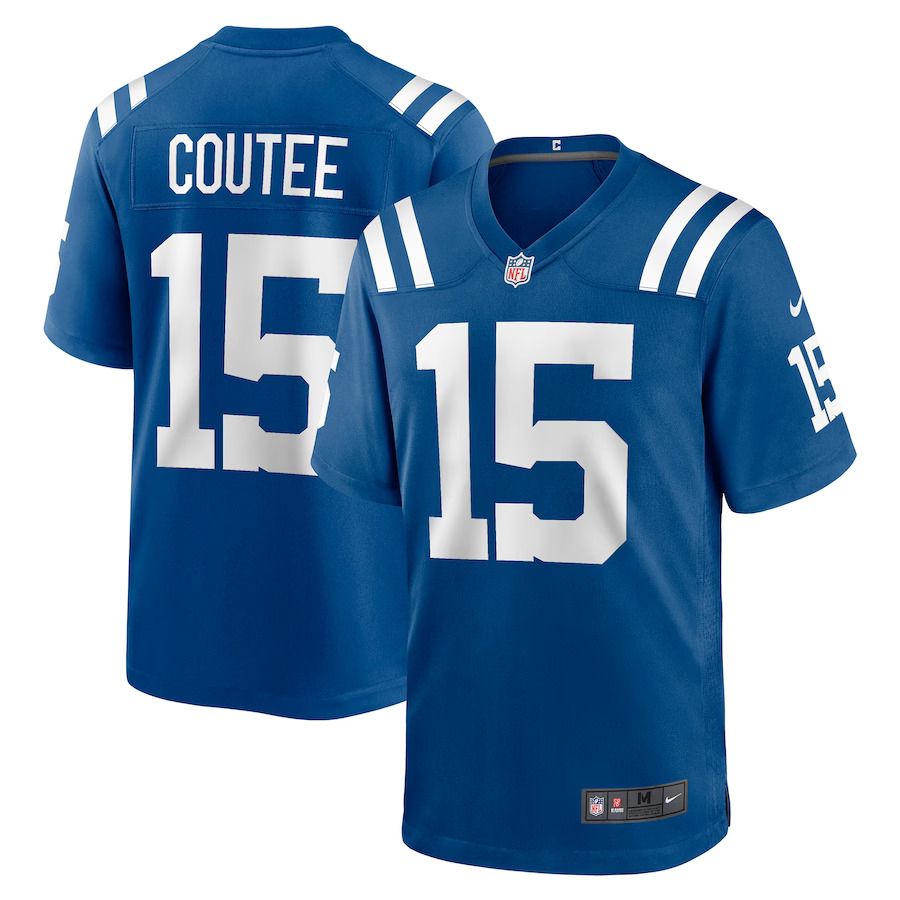 Men Indianapolis Colts #15 Keke Coutee Nike Royal Game NFL Jersey->youth nfl jersey->Youth Jersey